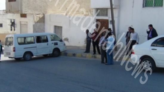 سرقة باصين في الرمثا أحدهما للتنمية الإجتماعية  ( صور )